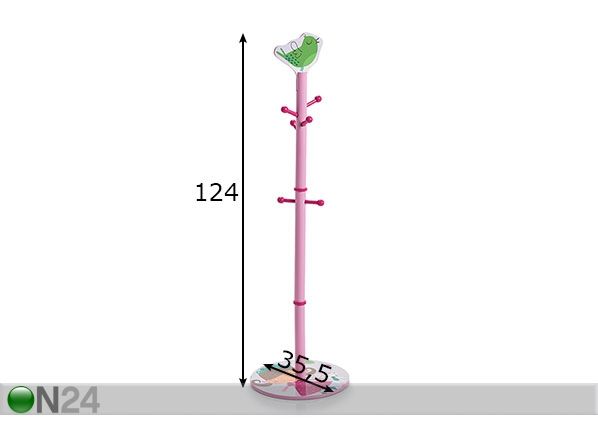 Lasten naulakko GIRLY mitat