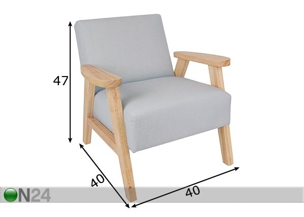 Lasten nojatuoli mitat