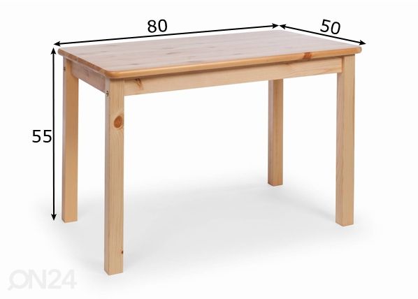 Lasten pöytä mitat
