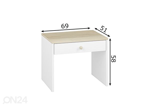Lasten pöytä mitat