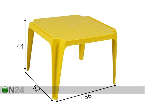 Lasten pöytä BABY mitat