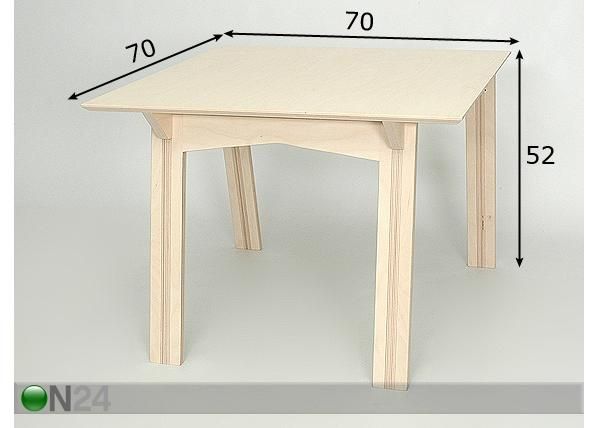 Lasten pöytä EVE mitat