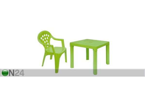 Lasten pöytä ja tuolit, 4 kpl