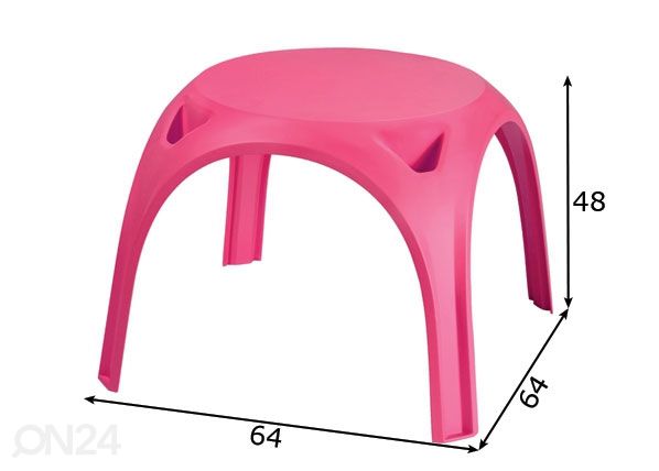 Lasten pöytä Keter, pinkki mitat