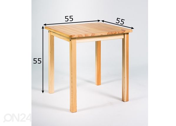 Lasten pöytä, mänty HEIDY mitat