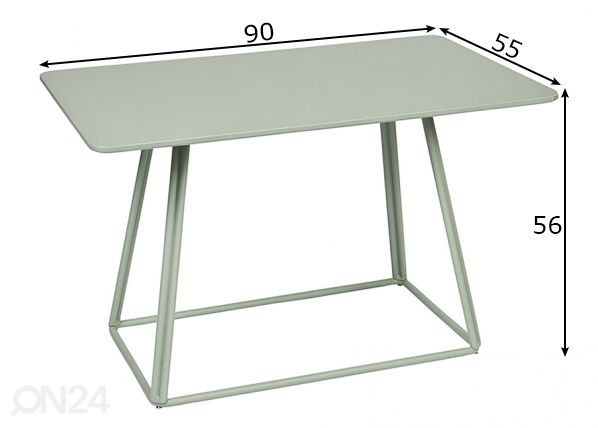 Lasten pöytä, vihreä mitat