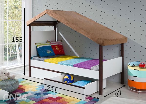 Lasten sänky 80x180 cm mitat
