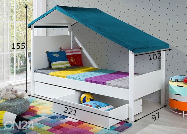 Lasten sänky 80x180 cm mitat