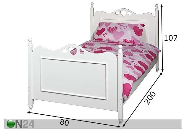 Lasten sänky FIINA-7 mitat