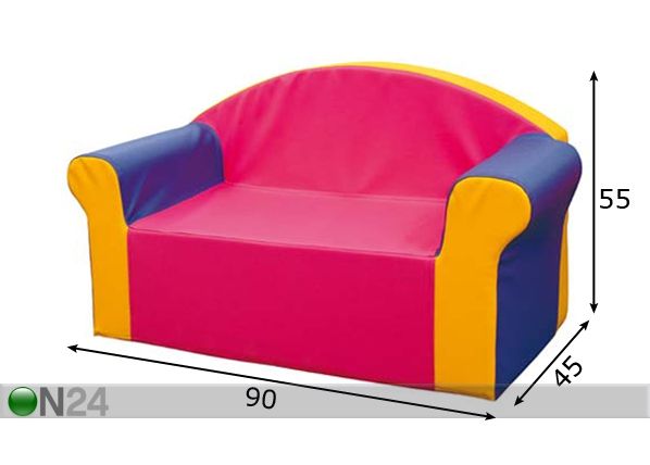 Lasten sohva mitat