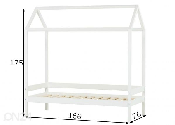 Lasten talosänky Ida-Marie 70x160 cm mitat