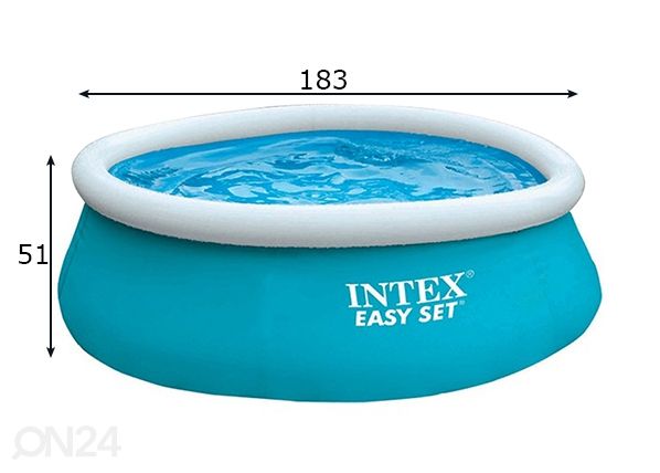 Lasten uima-allas 183x51 cm / sininen mitat