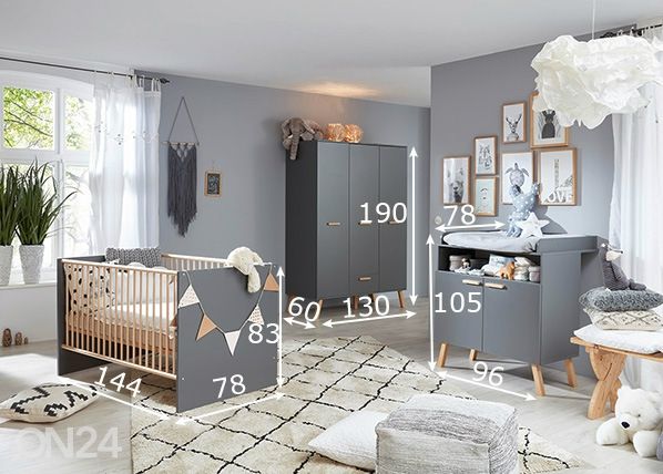 Lastenhuoneen kalustesetti Mats mitat
