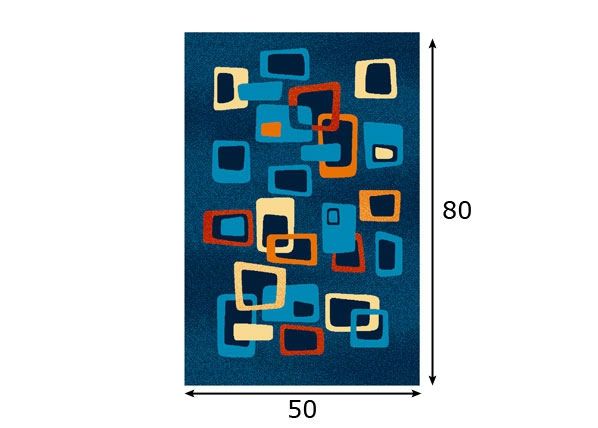 Lastenhuoneen matto FUNKY 50X80 CM mitat