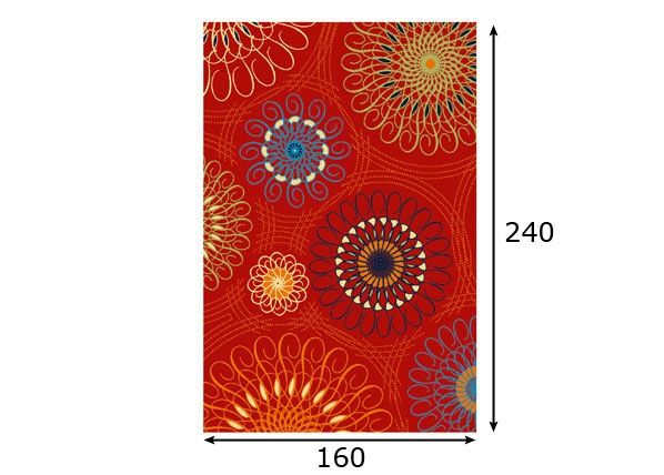 Lastenhuoneen matto ODYLIA 160x240 cm mitat