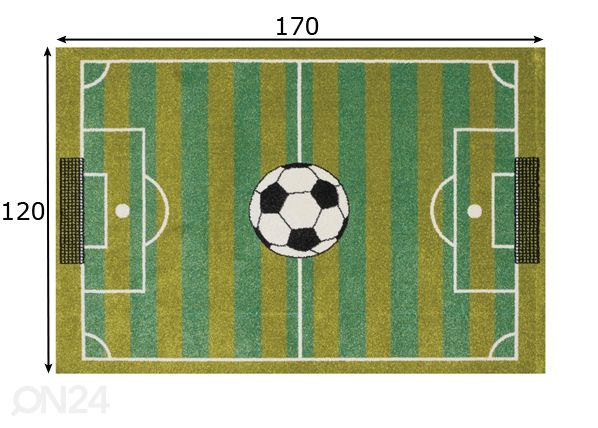 Lastenhuoneen matto Play 59AMA 120x170 cm mitat