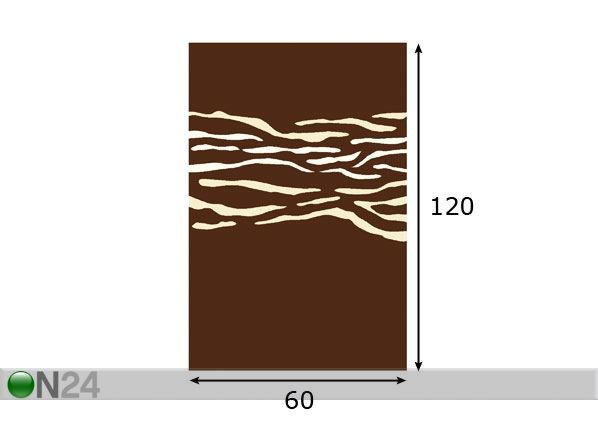 Lastenhuoneen matto TOMI 60x120 cm mitat