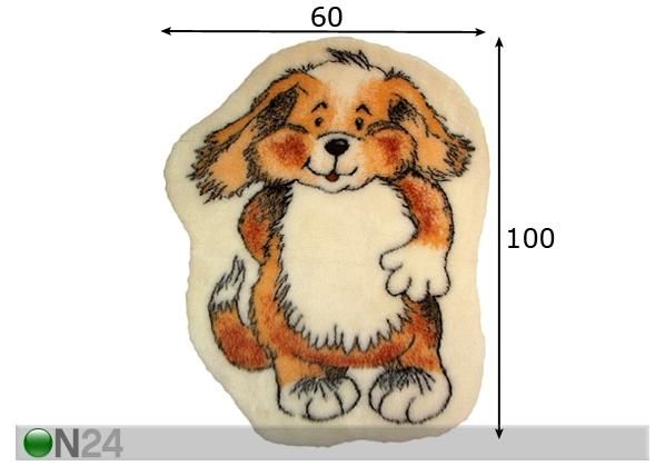 Lastenhuoneenmatto KOIRANPENTU mitat