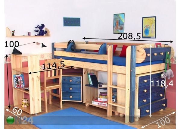 Lastenhuoneenryhmä BRUNO 1 mitat