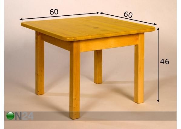 Lastenpöytä 46 cm mitat