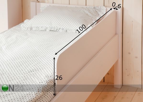 Lastensängyn turvalaita ANNA mitat
