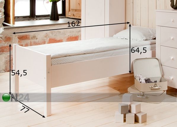 Lastensänky ANNA 70x155 cm mitat