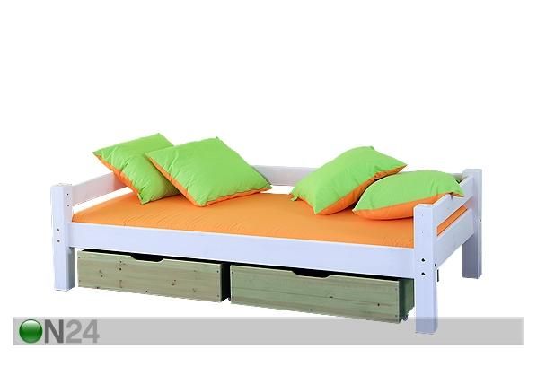 Lastensänky FÖÖNIKS 90x200 cm+vuodevaatelaatikot