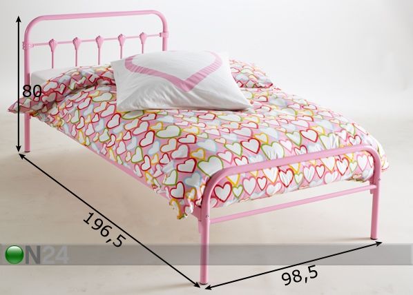 Lastensänky GRANY 90x190 cm mitat