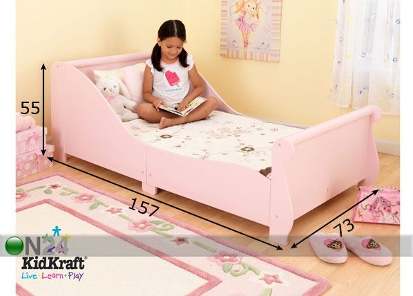Lastensänky KidKraft BOBIKELKKA 70x140 cm mitat