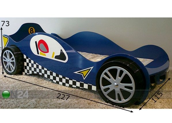 Lastensänky MÄKIAUTO 93x190 cm mitat