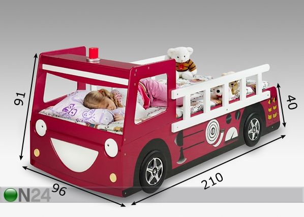 Lastensänky PALOAUTO mitat