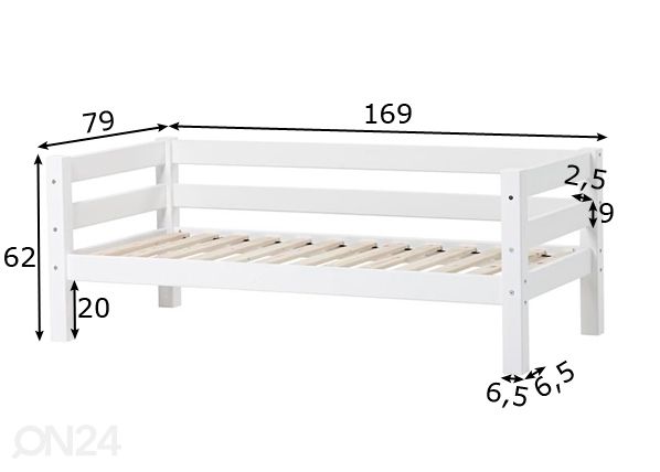 Lastensänky PREMIUM 70x160 cm mitat