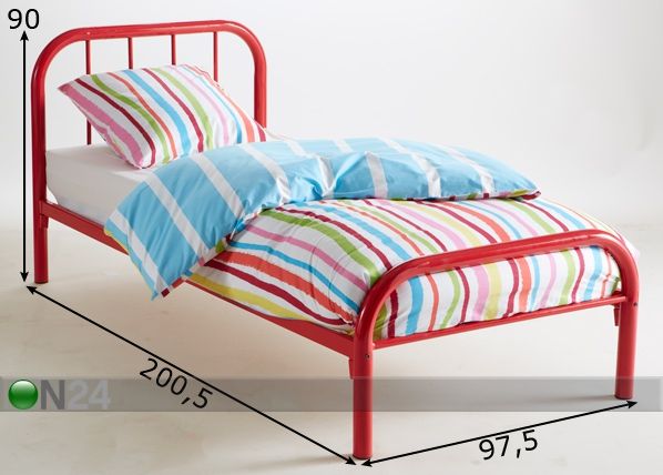 Lastensänky WING 90x190 cm mitat