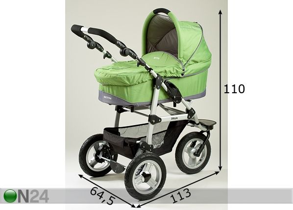 Lastenvaunut BRITTON 3Style mitat