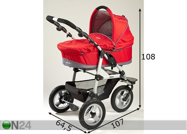 Lastenvaunut BRITTON 3Style mitat