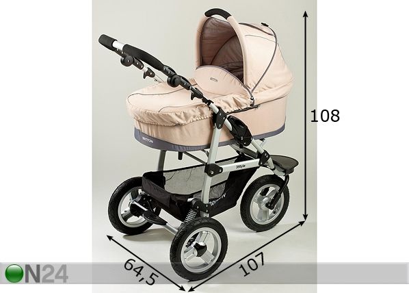 Lastenvaunut BRITTON 3Style mitat