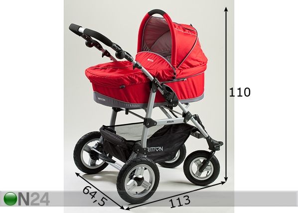 Lastenvaunut BRITTON 4Style mitat
