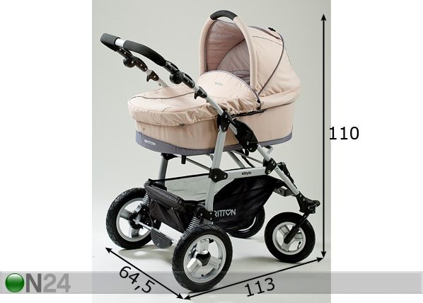 Lastenvaunut BRITTON 4Style mitat