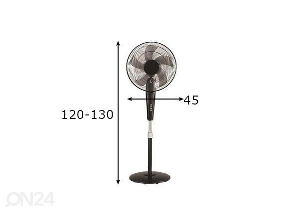 Lattiatuuletin 60 W mitat