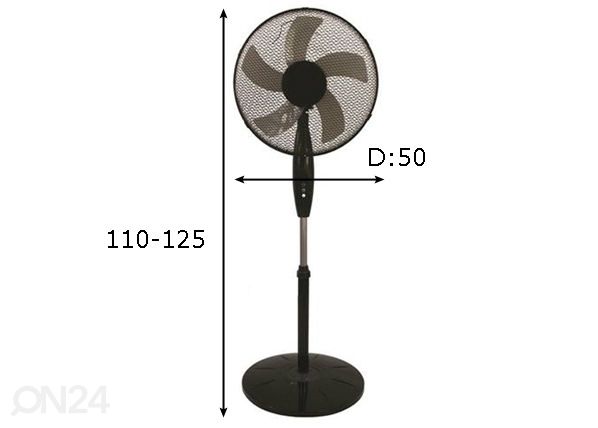 Lattiatuuletin Coolwave 60 W mitat