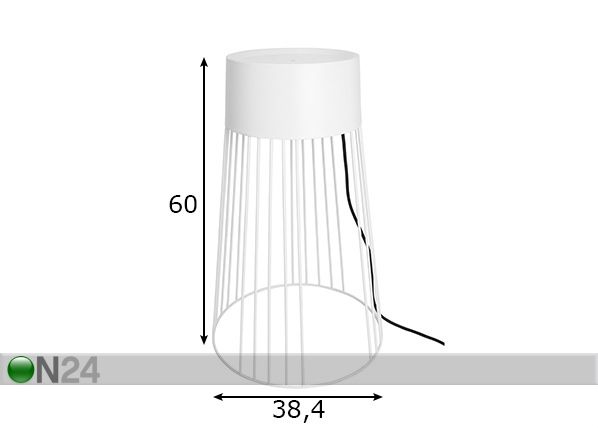 Lattiavalaisin 1x3W LED mitat
