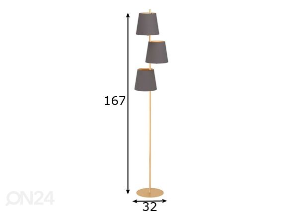 Lattiavalaisin Almeida 2 mitat
