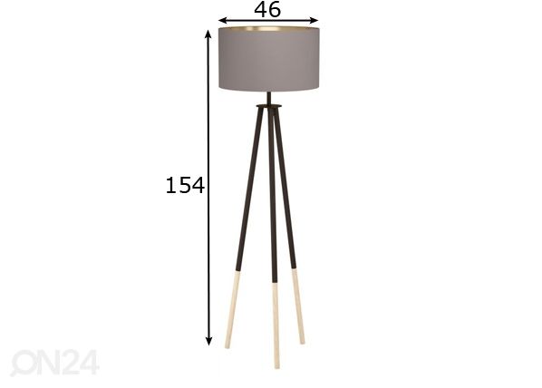 Lattiavalaisin Bidford mitat