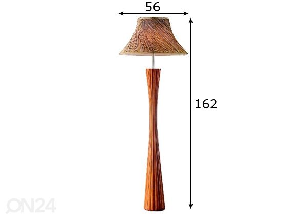 Lattiavalaisin BIVA-50 PT1 mitat