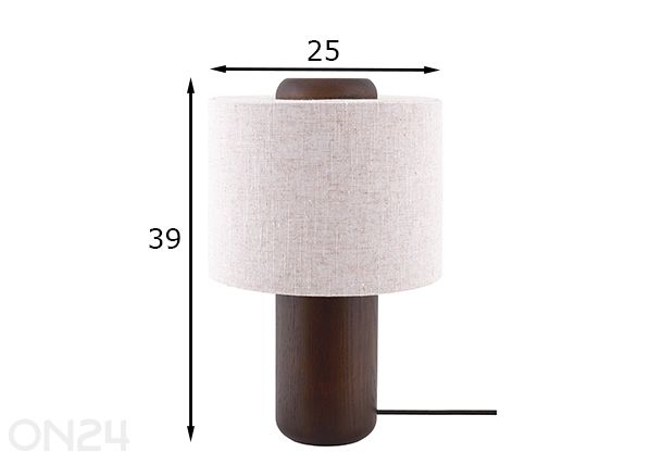 Lattiavalaisin Bosco 25 mitat