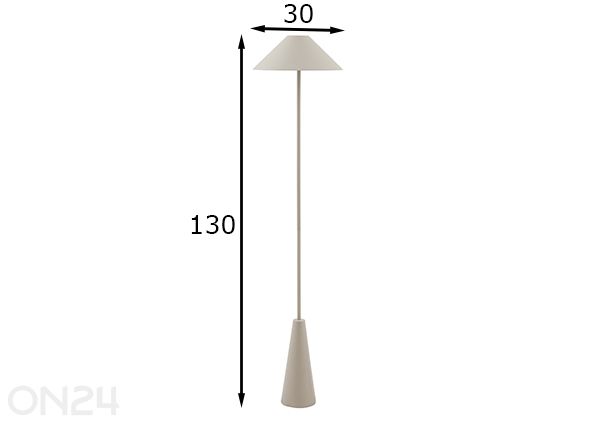 Lattiavalaisin Cannes IP54 mitat