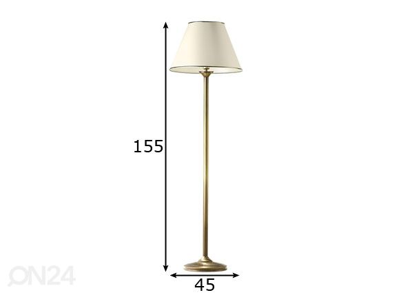 Lattiavalaisin CLASSIC mitat