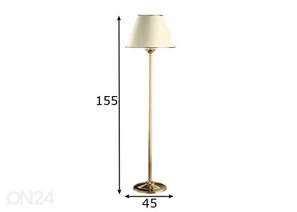 Lattiavalaisin Classic-2 mitat