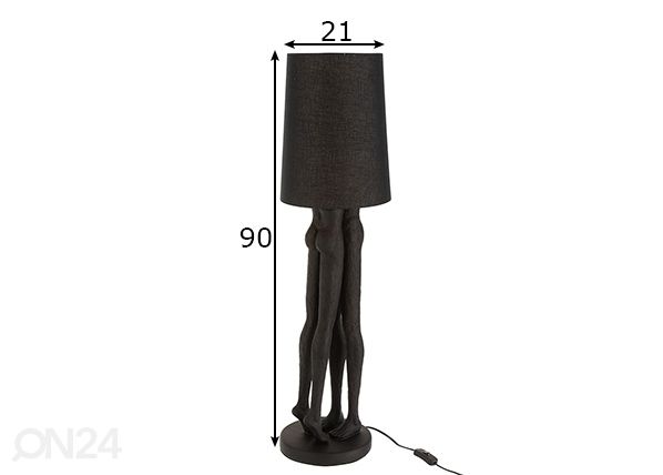Lattiavalaisin Couple mitat