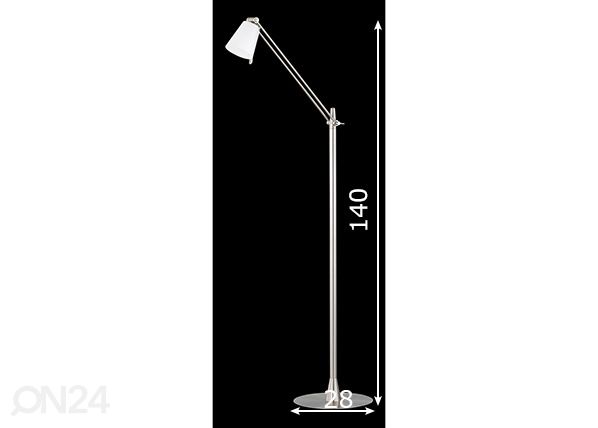 Lattiavalaisin Dijon LED mitat